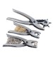 3Pcs Leather Belt Hole Punch+Eyelet Plier+Snap Button Grommet Setter Tool Kit