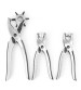 3Pcs Leather Belt Hole Punch+Eyelet Plier+Snap Button Grommet Setter Tool Kit