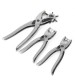 3Pcs Leather Belt Hole Punch+Eyelet Plier+Snap Button Grommet Setter Tool Kit