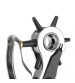 3Pcs Leather Belt Hole Punch+Eyelet Plier+Snap Button Grommet Setter Tool Kit