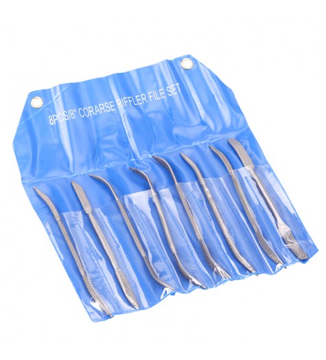 8 Pieces Heavy Wood Rasp Riffler File Set Tool Kits