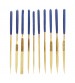 JF-170407 10 in 1 3x140mm Gold Plating Files Group Tool Set (Gold)