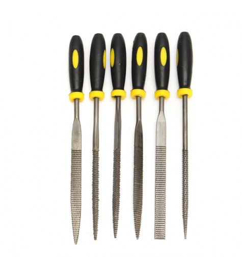 6Pcs Steel File Diamond Needle File Assorted Rasp Repair Tool -L/M/S