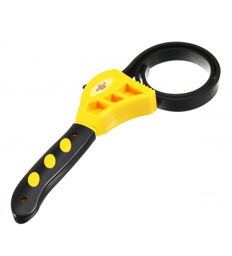 8 inch Rubber Adjustable Strap Car Truck Oil Filter Wrench Set Home Wrench Open Bottle Cap