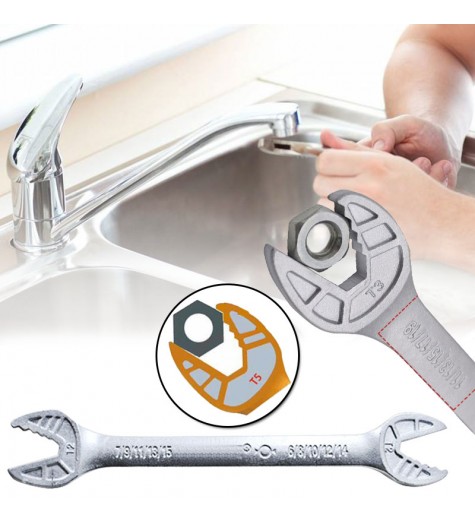 Multi-function Wrench Self Tightening Fast Tools Ratchet Spanner Air Conditioner Wrench