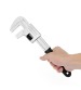 JERXUN 9/11 inch Large Opening Pipe Right Angle Adjustable Wrench Plier Spanner Plumbing Tool