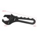 AN3-AN16 Adjustable Aluminum Wrench Fitting Tool Spanner Black