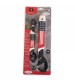 2pcs Multi-function Universal Quick Snap Chrome Alum Alloy Steel Adjustable Wrench Spanner Set Red Black