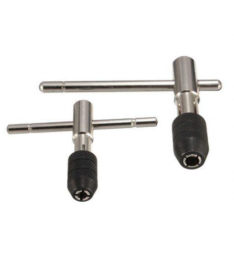 M5-M8 M6-M12 T-Handle Tap Wrench Chuck Type Adjustable Hand Tool