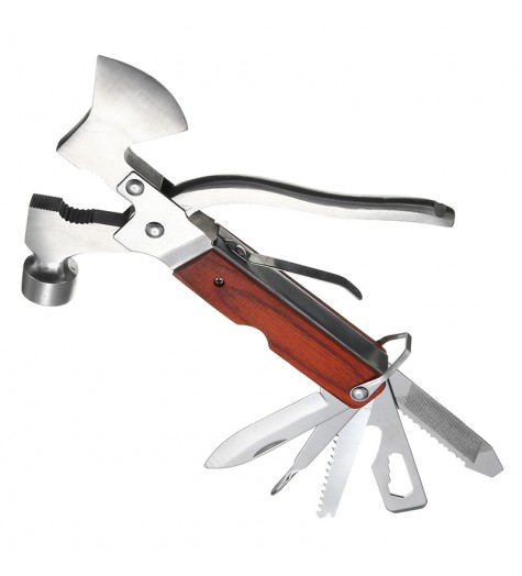 Multifunction Hammer Axe Opener Screwdriver Pliers Tool Kit Emergency Survival Hatchet EDC Tools