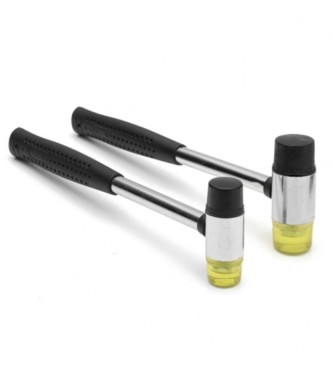 25/30mm Rubber Mallet Hammer Double Face Soft Tap Nylon Head Mallet Tool