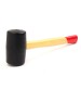 500G Wooden Shaft Handle Rubber Mallet Hammer Bicycle Home Repair Tool
