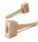 250mm Beech Solid Wooden Mallet Hammer Handle