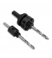 MPT Hole Saw Set M2&#038;HSS Countersink Drilling Steps Pilot Drill Bits Reamer