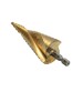 KING DO WAY 3pcs 1/4 Inch Shank 4-12/4-20/4-32mm HSS Spiral Grooved Step Drill Bit