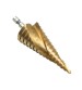 KING DO WAY 3pcs 1/4 Inch Shank 4-12/4-20/4-32mm HSS Spiral Grooved Step Drill Bit