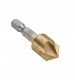 6pcs 6mm-19mm 5 Flute Countersink Drill Bit Set 90 Counter Sink Chamfer Cutter 1/4 Inch Hex Shank