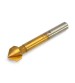 6pcs 3 Flute Titanium Chamfer 90 Degree Chamfering End Mill Cutter Countersink Drill Bit