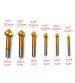 6pcs 3 Flute Titanium Chamfer 90 Degree Chamfering End Mill Cutter Countersink Drill Bit