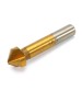 6pcs 3 Flute Titanium Chamfer 90 Degree Chamfering End Mill Cutter Countersink Drill Bit