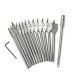 13pcs 6-25mm Wood Spade Flat Drill Bits with Extension Rod 1/4 Inch Hex Shank