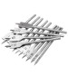 13pcs 6-25mm Wood Spade Flat Drill Bits with Extension Rod 1/4 Inch Hex Shank