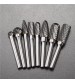 8pcs 6mm Shank Tungsten Steel Rotary Burr Set Rotary Cutter Files CNC Engraving Tool