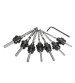 22pcs Countersink Drill Bits Set Tapered Stop Collar Wood Pilot Hole Screw Kit