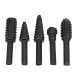 5pcs 6.3mm Round Shank Rotary File Cutter Woodworking Grinding Drill Bits