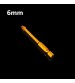 5pcs 6mm Hex Shank Spear Point Head Drill Bit Titanium Carbide Glass Drill