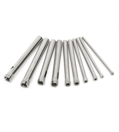 10pcs 3-7mm Diamond Hole Saw Drill Bit Set Tile Ceramic Glass Porcelain Marble Hole Saw