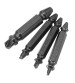 Drillpro 4pcs Nitride Double Side Damaged Screw Extractor Screw Remover