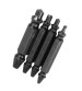 Drillpro 4pcs Nitride Double Side Damaged Screw Extractor Screw Remover