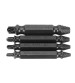 Drillpro 4pcs Nitride Double Side Damaged Screw Extractor Screw Remover
