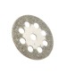 10pcs 22mm Diamond Coated 9 Holes Cutting Discs