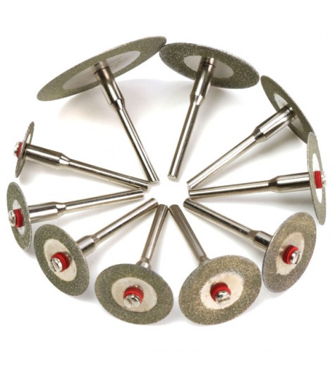 10pcs Diamond Cutting Disc Set Mini Drills Cut Off Wheel