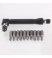 Mini 1/4 Ratchet Wrench Screwdriver Socket Wrench Rods Hand Tool