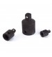 3pcs Black Socket Ratchet Wrench Converter Adapter Reducers Adaptors Set Tool
