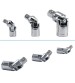 3PCS 1/4 Inch 3/8 Inch 1/2 Inch Drive Universal Joint Socket Set