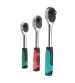 3Pcs 1/2inch 3/8inch 1/4inch Drive Heavy Duty Telescopic Shaft Ratchet Handle Socket Wrench Spanner