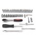 46Pcs Drive Heavy Duty Telescopic Shaft Ratchet Handle Socket Wrench Spanner Set