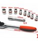 12pcs 1/2inch 8-24mm CR-V Metric Ratchet Wrench Socket Repair Tool Kit