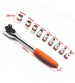10pcs 1/2inch 8-22mm CR-V Metric Ratchet Wrench Socket Repair Tool Kit