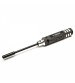 4.0mm Metal Hex Nut Key Socket Screwdriver Wrench Black