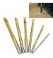 6 PCS/Set High Speed Steel Straight Shank Twist Drill Bit for Drilling Metal, Wood and Plastics
