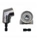 105 Degree Right Angle Drill Driver Bit Extension Power Drill Tool 7mm Hex Magnetic Power Screwdriver Socket Adaptor (Short Type)