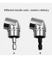 105 Degree Right Angle Drill Driver Bit Extension Power Drill Tool 7mm Hex Magnetic Power Screwdriver Socket Adaptor (Short Type)