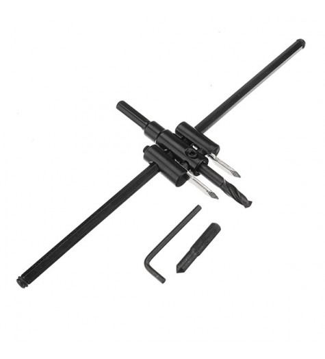 Adjustable 40-300mm Circle Hole Saw Cutter Wood Drywall Drill Bit Saw Round Cutting Tool