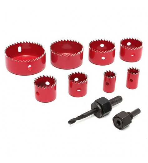 8pcs 18-63mm Hole Saw Cutter Set with Hex Wrench Wood Alloy Iron Cutter