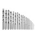 19pcs HSS 1-10mm Twist Drill Bits Set High Speed Steel Straight Shank Twist Drill Bit